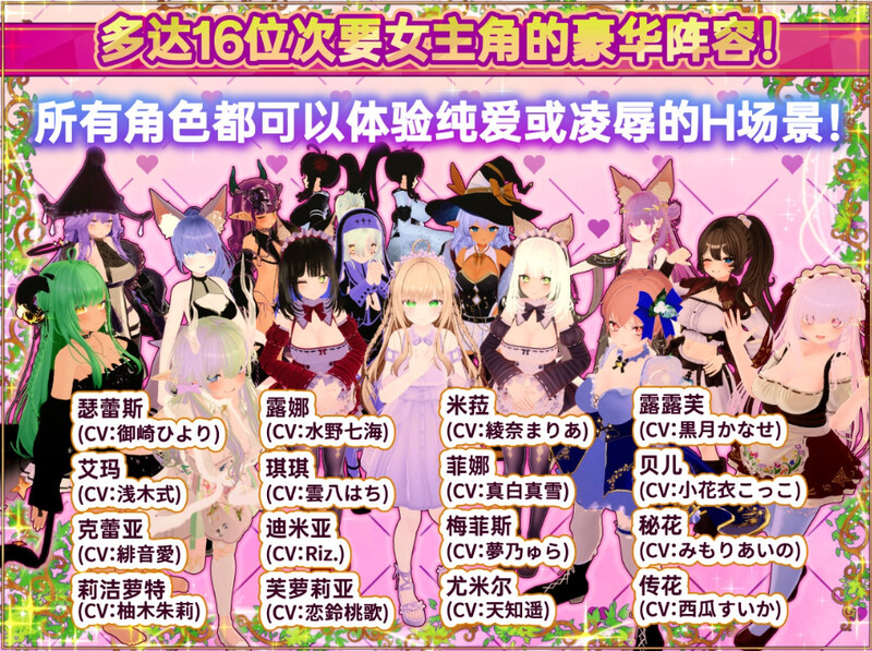 [更新]【爆款3D互动/开放世界/幻想后宫/全动态】异世界树的巫女～用魔法触摸尽情做色色的事（異世界樹の巫女～魔法のチカラでおさわりHやりたい放題～）V1.2 DL官方中文+DLC 【10G】
